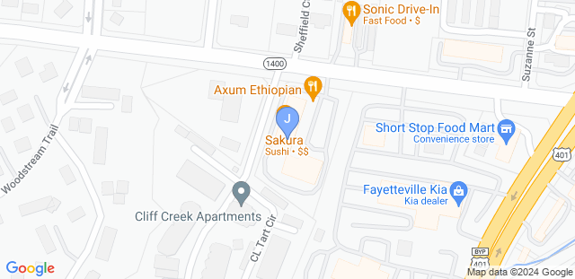 Map to Jewel Jiu Jitsu Academy 